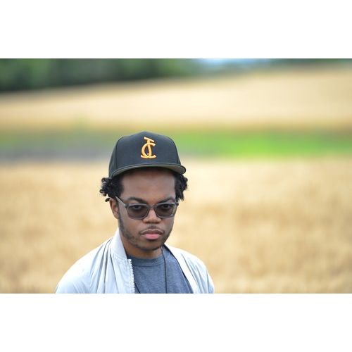 Black on Black CJ Snapback Hat