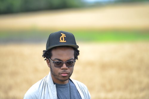 Black on Black CJ Snapback Hat