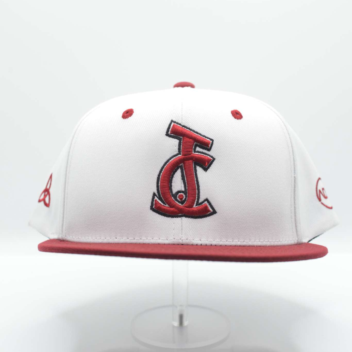 Bold faith. Eternal covenant. The JC Snapback in white and crimson declares the power of Jesus’ blood. From Aaron David Apparel, wear what you believe.
